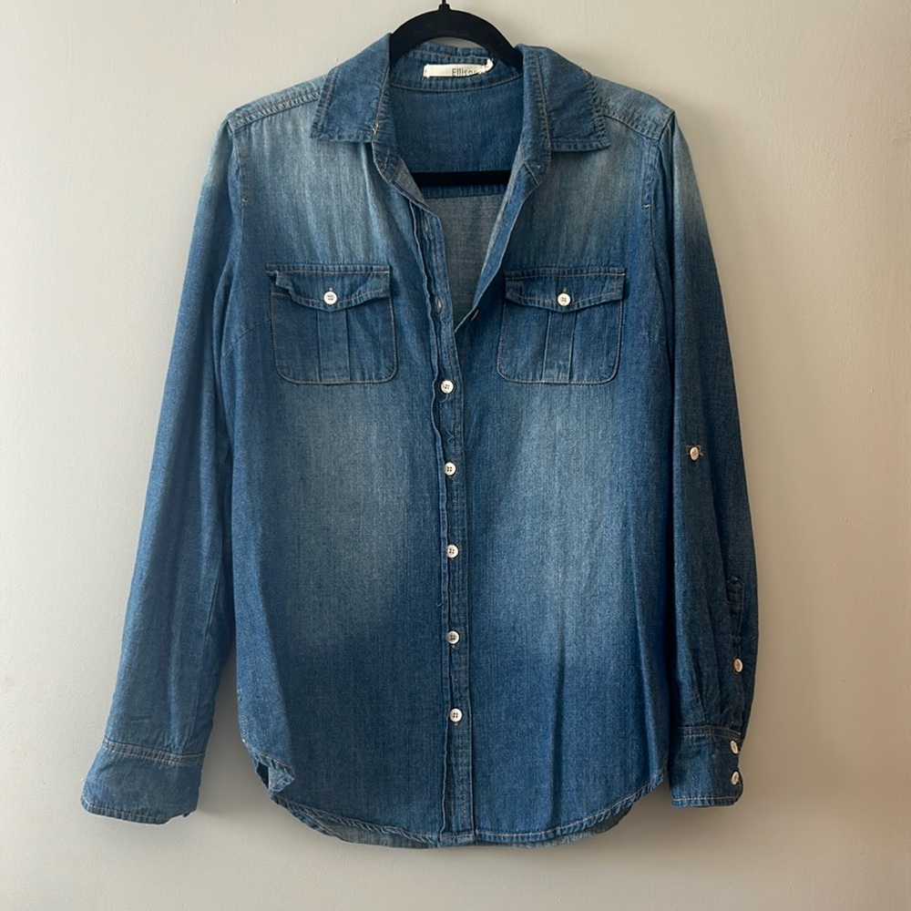 Ellison Denim Button Up